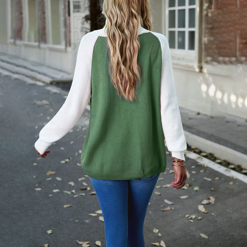 EB | Pullover in Kontrastfarbe