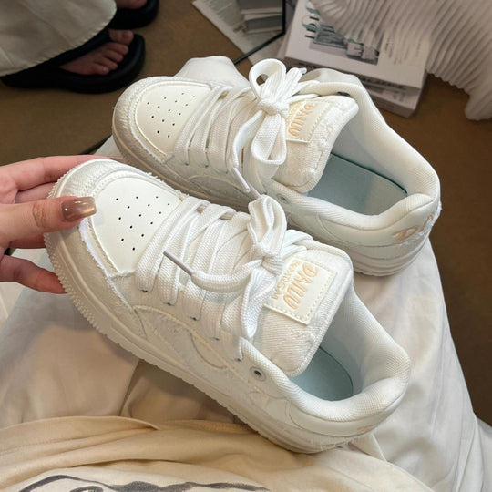 Damen Sportliche Sneakers mit einzigartiger Textur und bequemer Sohle EB