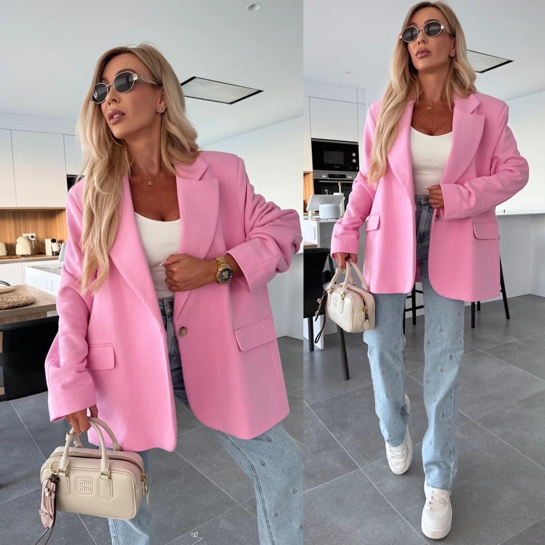 Damen oversized Blazerjacke mit modernem Schnitt und nachhaltigen Materialien EB
