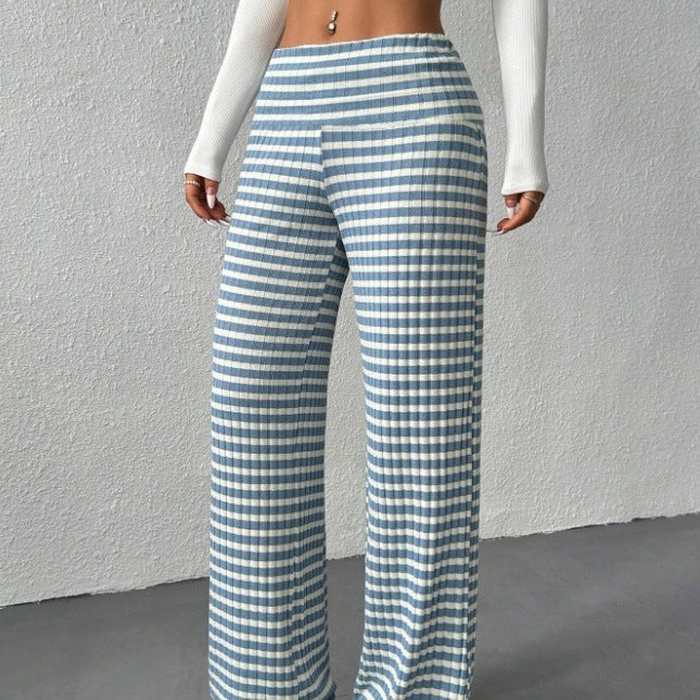 Damen weite Streifenhose EB