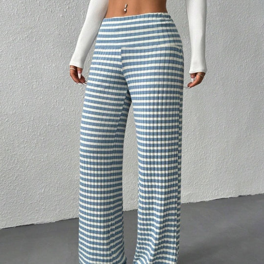 Damen weite Streifenhose EB