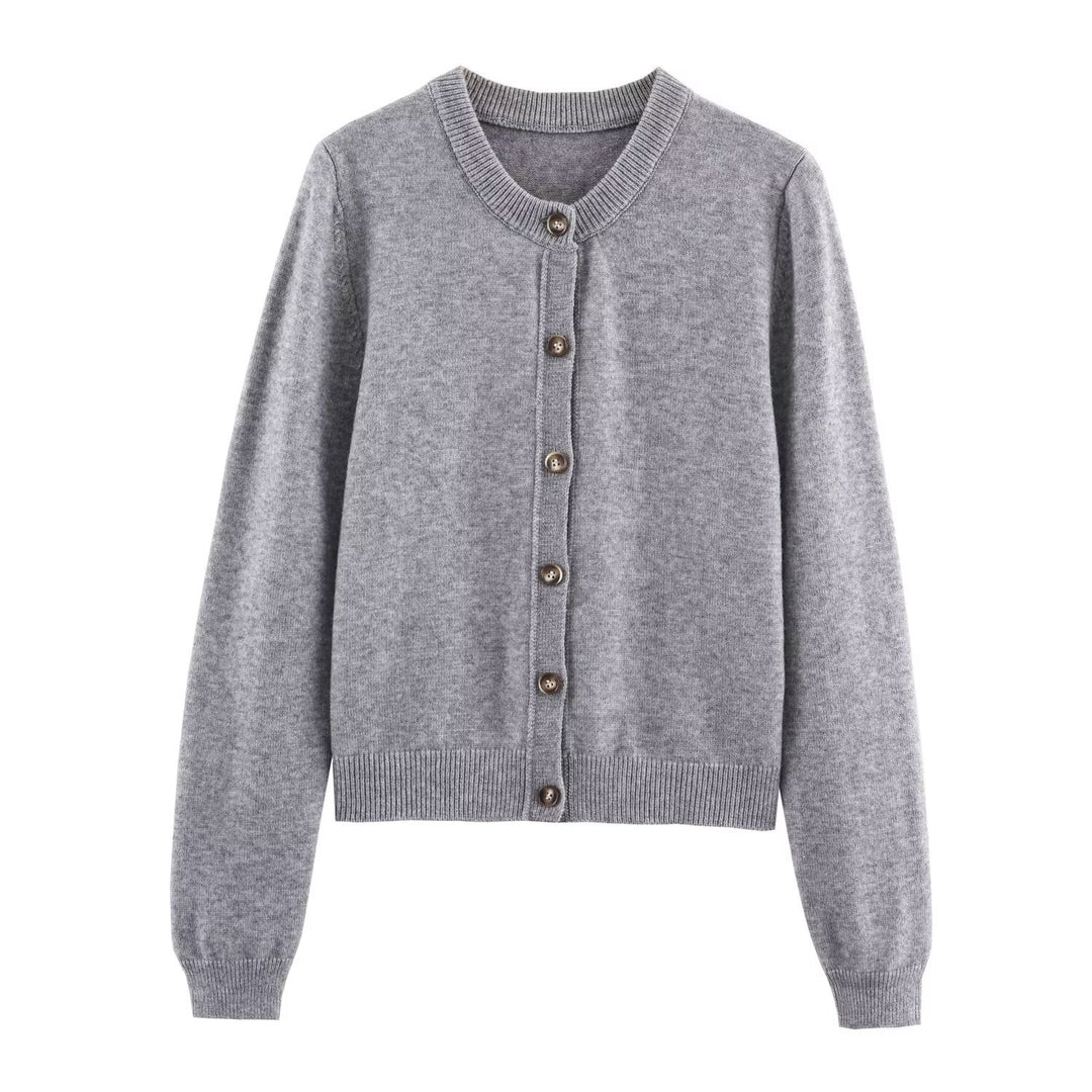 Damen Strickjacke mit eleganten Knopfdetails EB