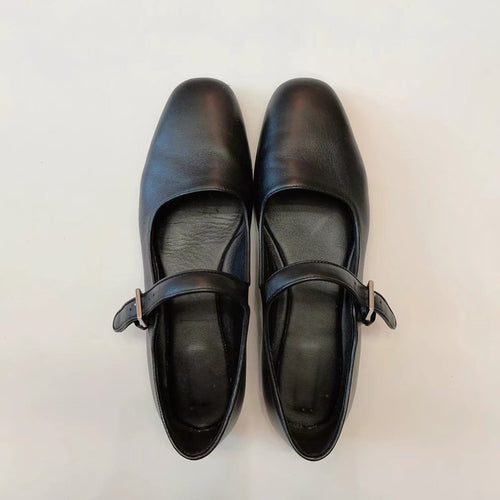 Damen elegante Mary Jane Ballerinas mit modischer Schnalle EB