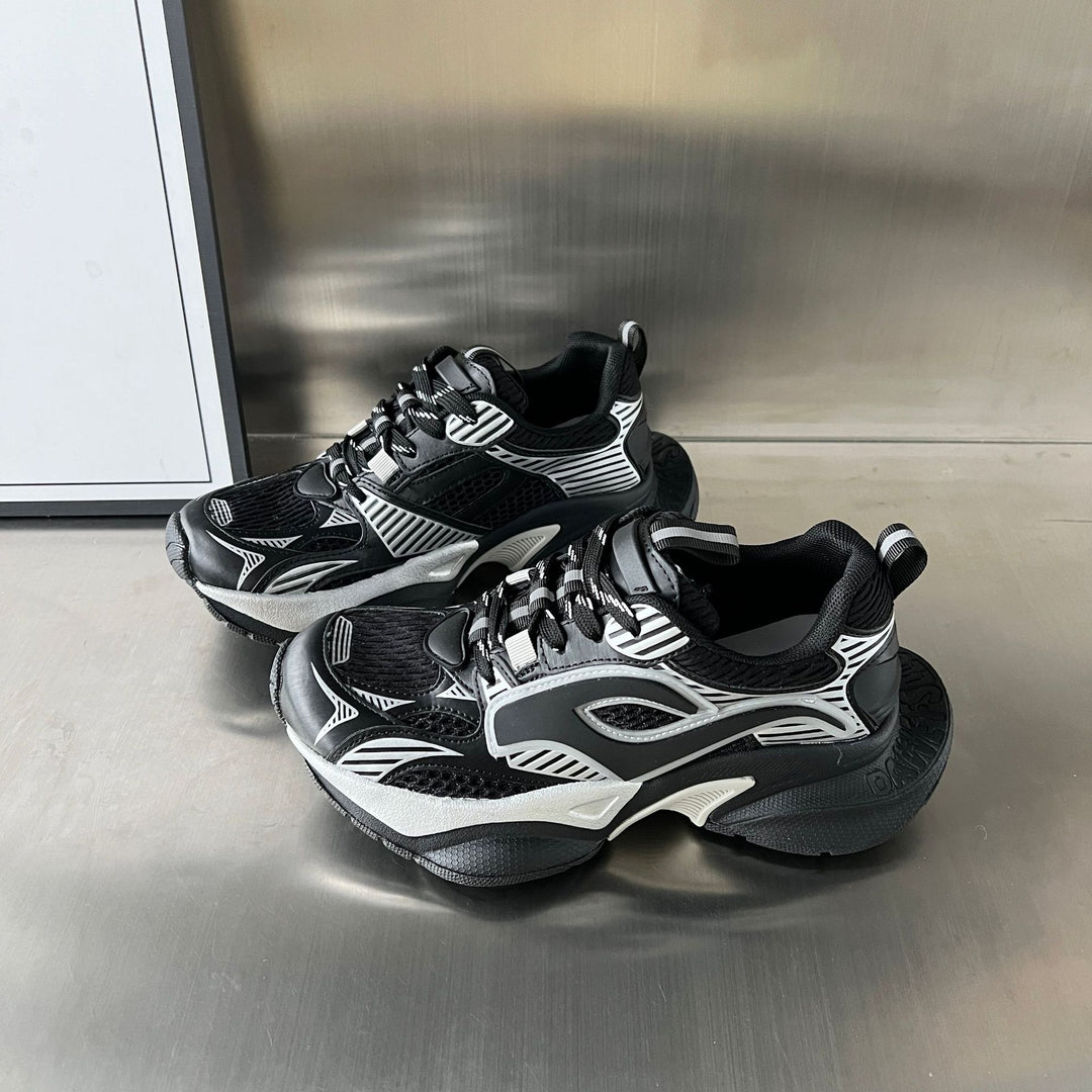 Damen Sportliche Chunky Sneakers mit atmungsaktivem Mesh-Obermaterial und stabiler Sohle EB