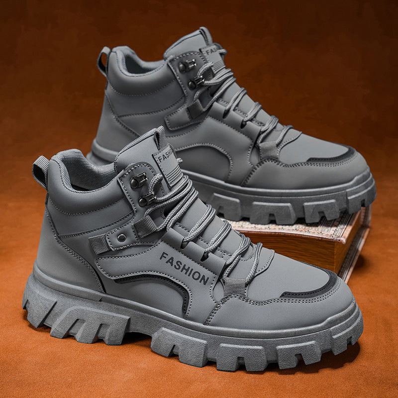 Damen Sportliche High-Top Sneakers mit robustem Design und rutschfester Sohle EB