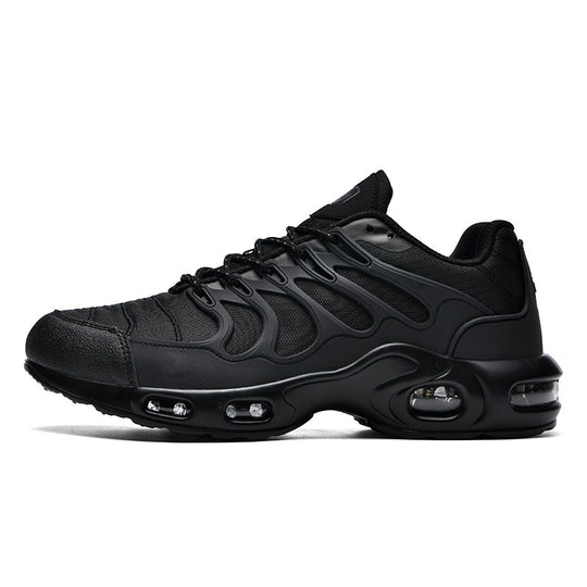 Herren futuristische Dämpfungs-Sneaker mit sichtbarer Luftkammer und strukturiertem Mesh-Overlay EB