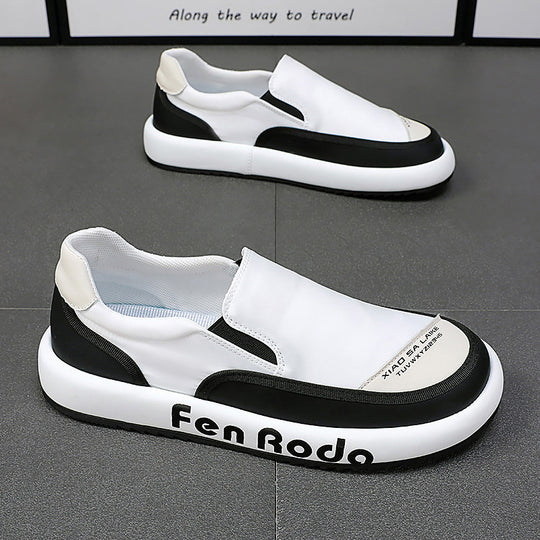 Damen Bequeme Slip-On Sneakers mit trendigem Design und rutschfester Sohle EB