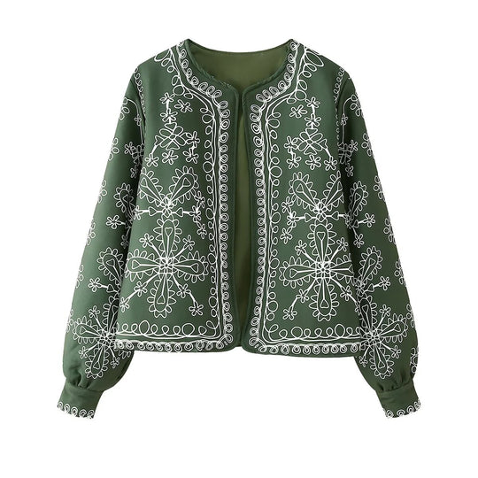 Damen Wickelrock mit floralem Muster und verstellbarem Gürtel EB