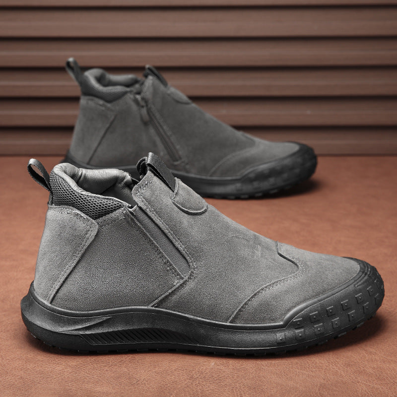 Damen Bequeme und modische Stiefel mit Reißverschluss EB