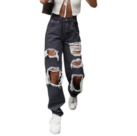 Damen Destroyed Jeans EB