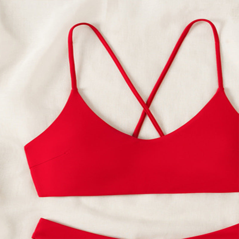 Damen Schwimmbikini mit modischem Rückenkreuz EB