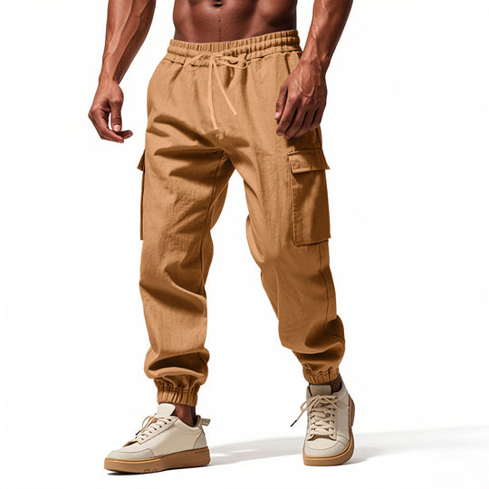 Herren Cargo-Hose mit elastischem Bund und praktischen Seitentaschen EB