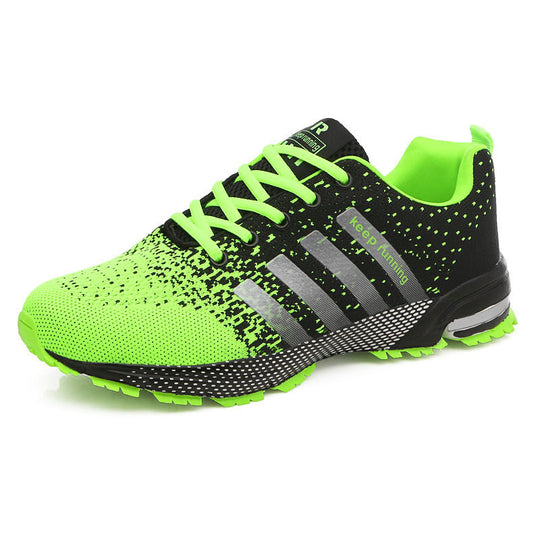 Herren leichte Strick-Running-Sneaker mit integrierter Fersen-Luftkammer und griffiger Trailsohle EB