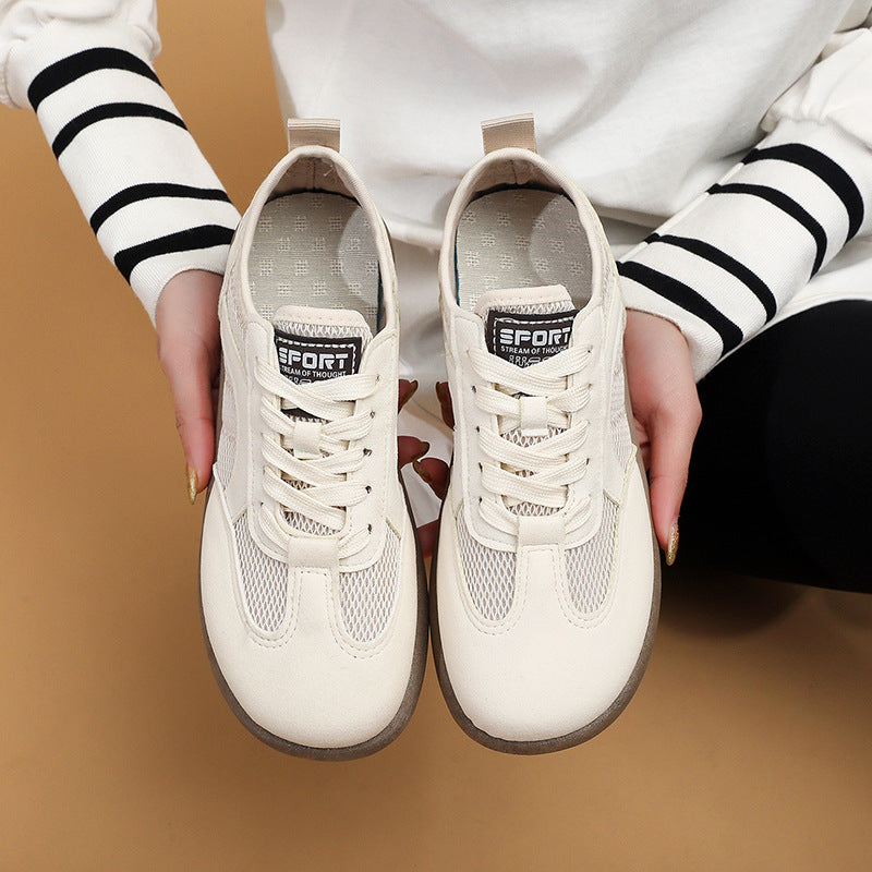 Damen Sportliche Sneakers mit atmungsaktiver Netzoberfläche EB