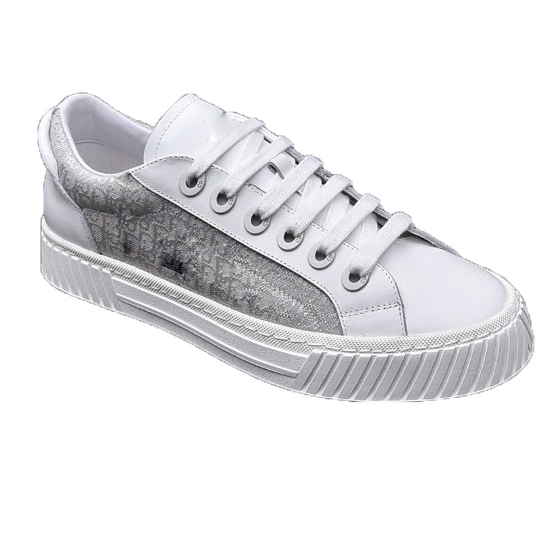 Damen Designer Sneakers mit luxuriösem Obermaterial und rutschfester Sohle EB