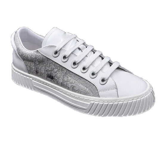 Damen Designer Sneakers mit luxuriösem Obermaterial und rutschfester Sohle EB