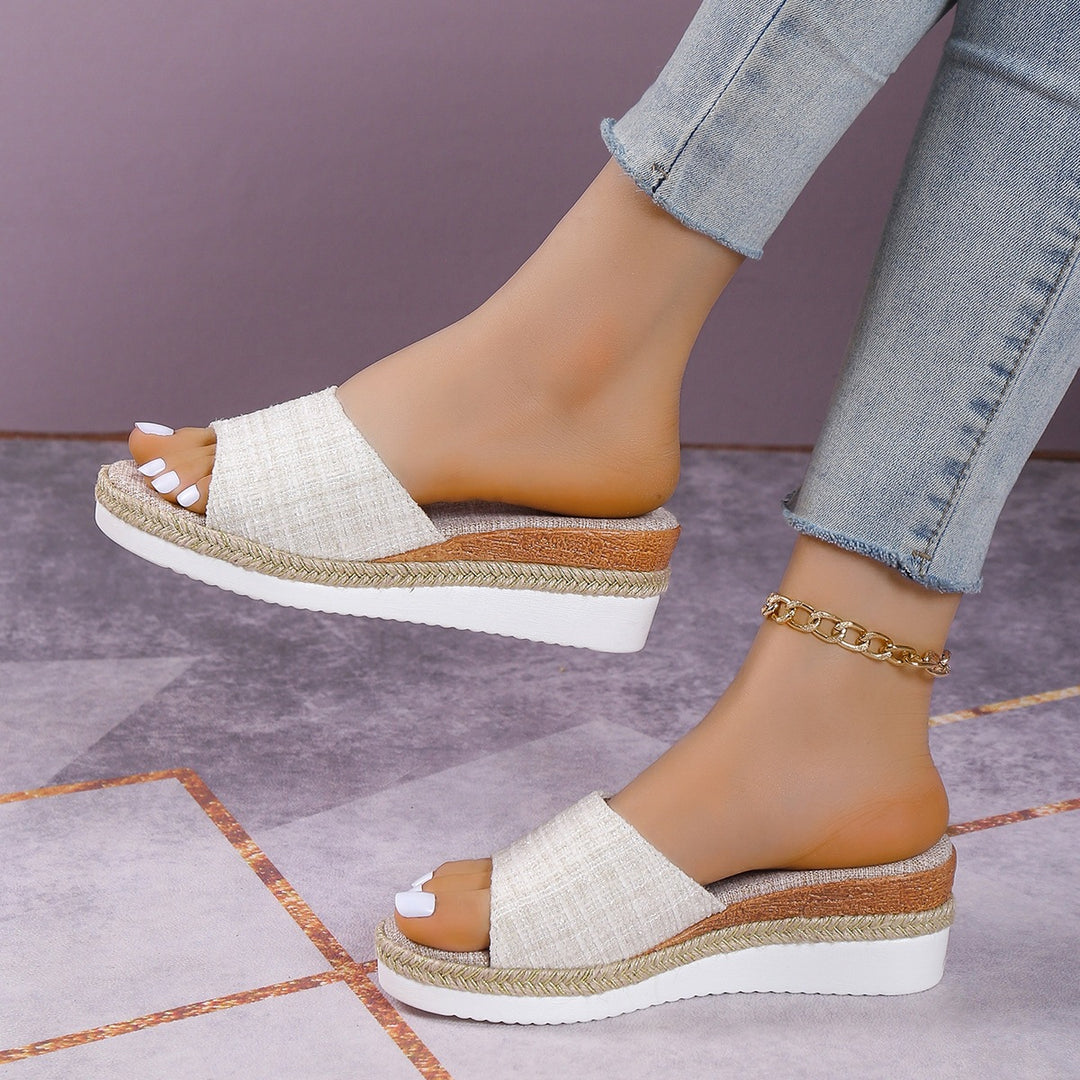 Damen Espadrilles Sandalen im modernen Karomuster EB