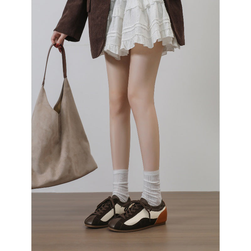 Damen Sportliche Sneaker mit hochwertigem Wildleder-Obermaterial EB