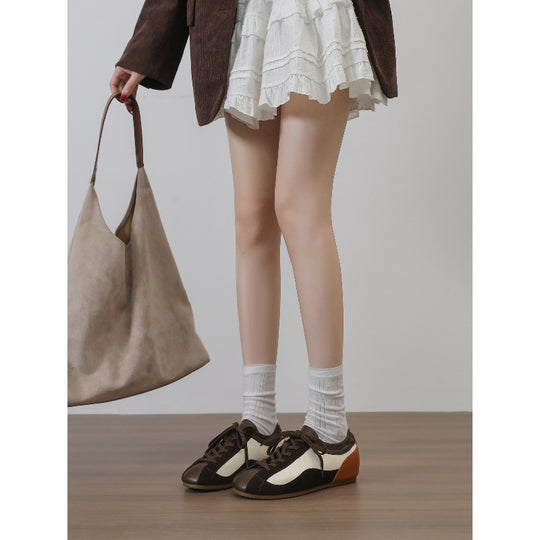 Damen Sportliche Sneaker mit hochwertigem Wildleder-Obermaterial EB