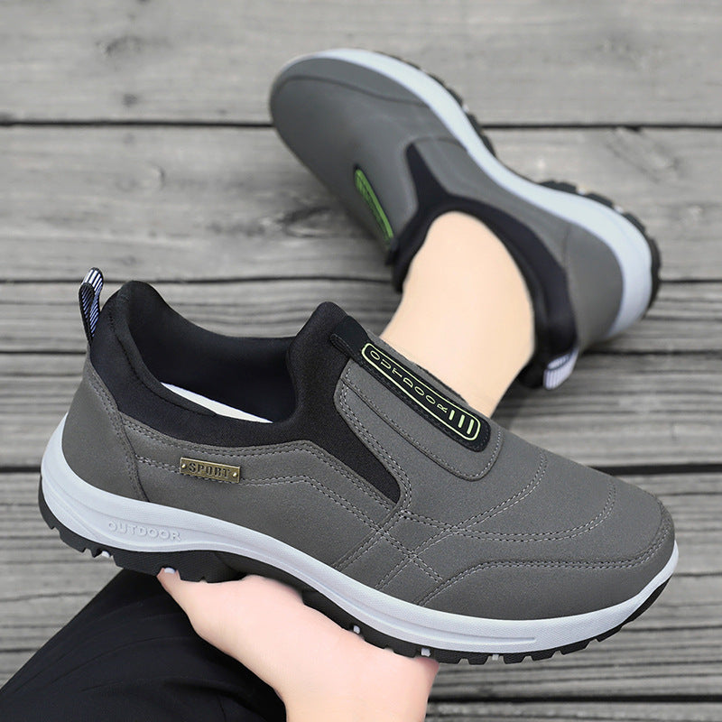 Damen Komfortable Slip-On Freizeitschuhe mit rutschfester Sohle EB