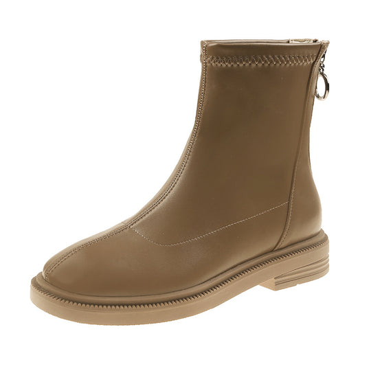 Damen Modische Chelsea-Stiefel mit flexiblem Reißverschluss und strapazierfähiger Sohle EB