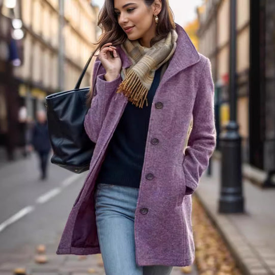Damen Modellierter Trendmantel EB