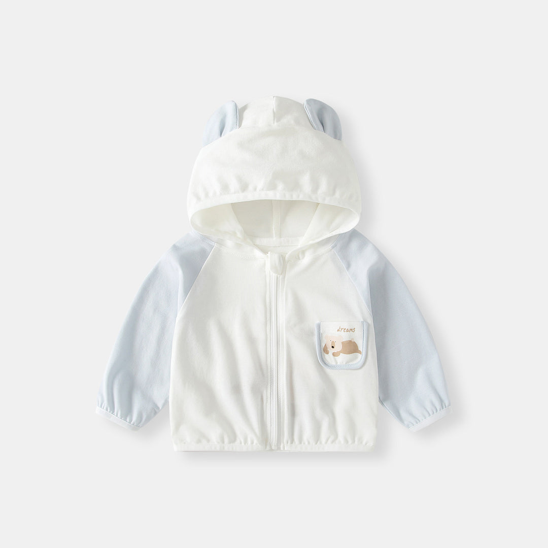 Unisex nan leichte gepanelte zip-up Kapuzenjacke für Kinder EB