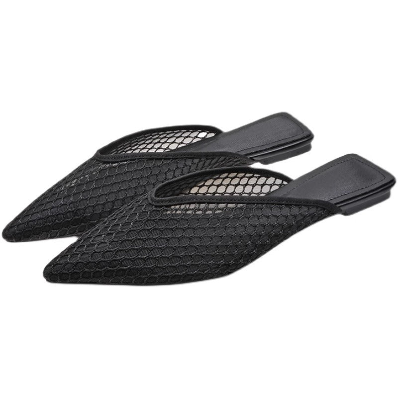 Damen spitze Mules mit Netzdesign EB