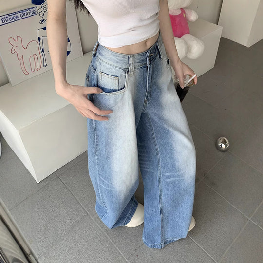 Damen Weite Jeanshose EB
