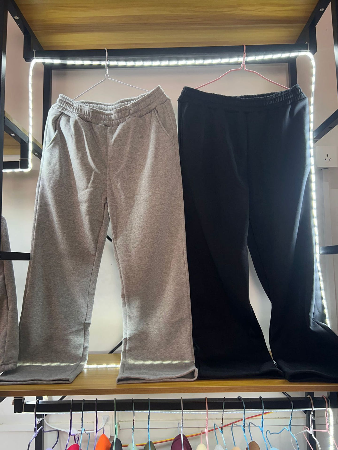 Damen nan lässiges Oversize Sweatshirt und weite Jogginghose Set EB