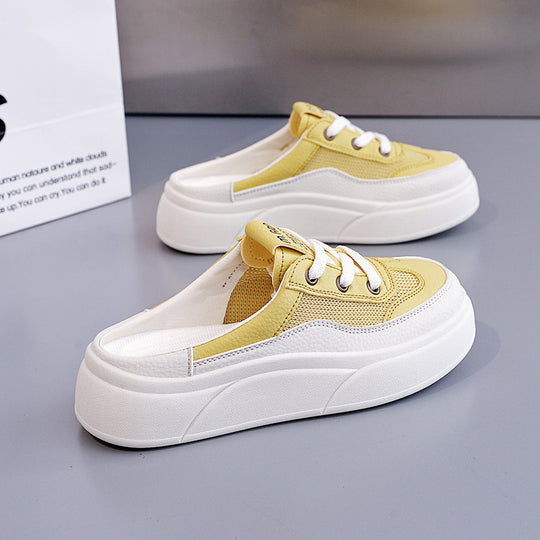 Damen Freizeitsneaker mit elastischem Design und dicker Laufsohle EB