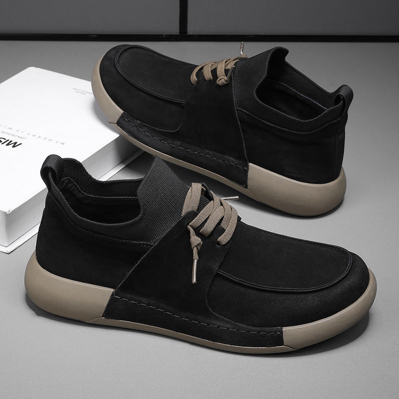 Damen sportive Sneakers mit elastischem Schaft und rutschfester Sohle EB