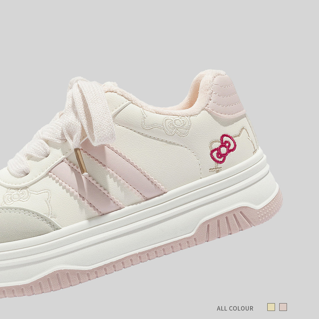 Damen Sportliche Sneaker mit weicher Innenpolsterung und blumigem Design EB