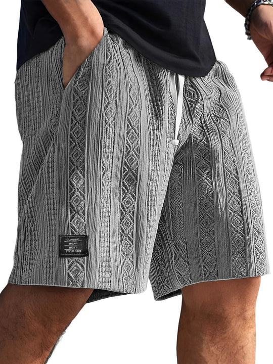 Herren Stilvolle Freizeithosen im lässigen Strickdesign EB