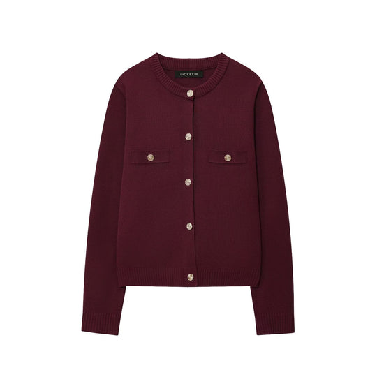 Damen Cardigan mit Knopfdetails und Brusttaschen EB