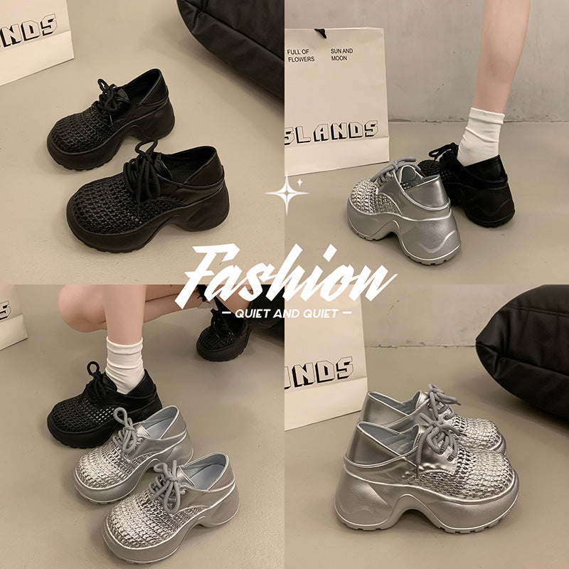 Damen Komfortable Sneaker mit atmungsaktiven Netz-Einsätzen EB
