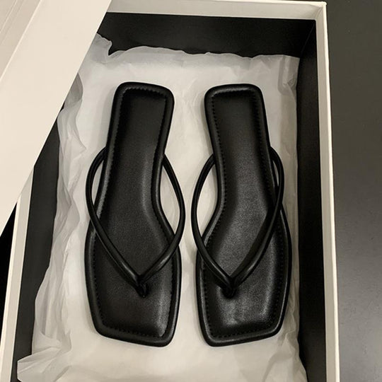 Damen Zehentrenner mit modernem Design und flacher Sohle EB