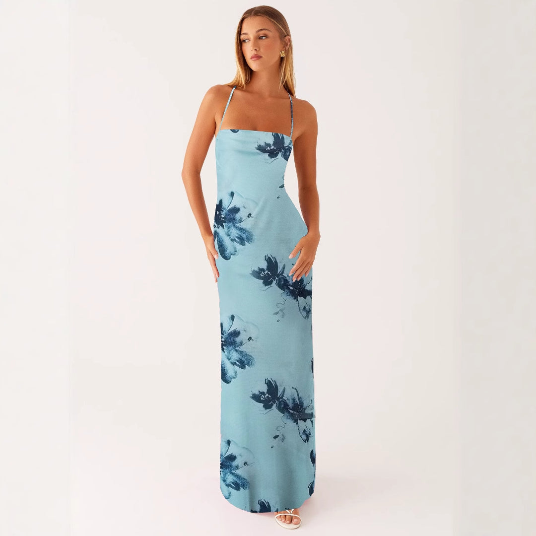 Damen Maxikleid mit floralem Muster EB