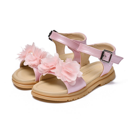 Mädchen Sommerliche Sandalen mit floralen Applikationen EB