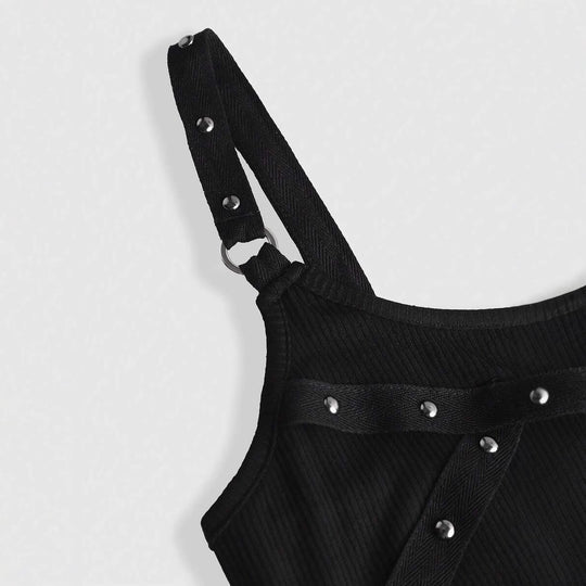 Damen Raffiniertes Top mit Elastananteil und funkelnden Details EB