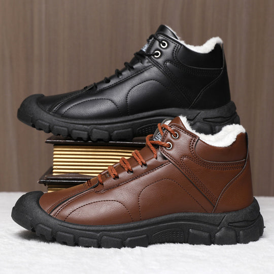 Herren Robuste und warme Winterstiefel mit rutschfester Sohle EB