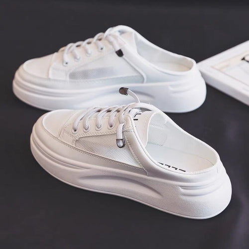Damen Slip-On Sneakers mit atmungsaktiver Netzstruktur und dämpfender Laufsohle EB