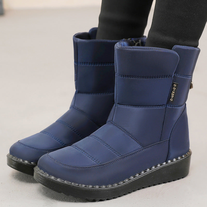 Damen Wärmende Winterstiefel mit rutschfester Sohle und praktischem Reißverschluss EB
