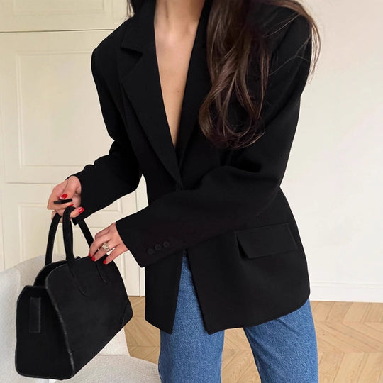 Damen Blazer mit betontem Schnitt und Taschen EB