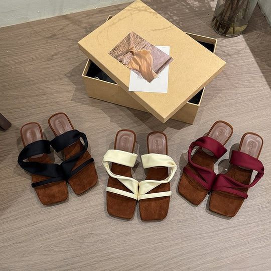 Damen elegante Sandalen mit modischem Riemchen und komfortablem Fußbett EB