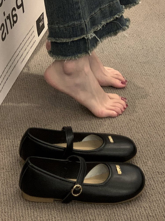 Damen Ballerinas mit modischer Schnallenverzierung und komfortabler Innensohle EB