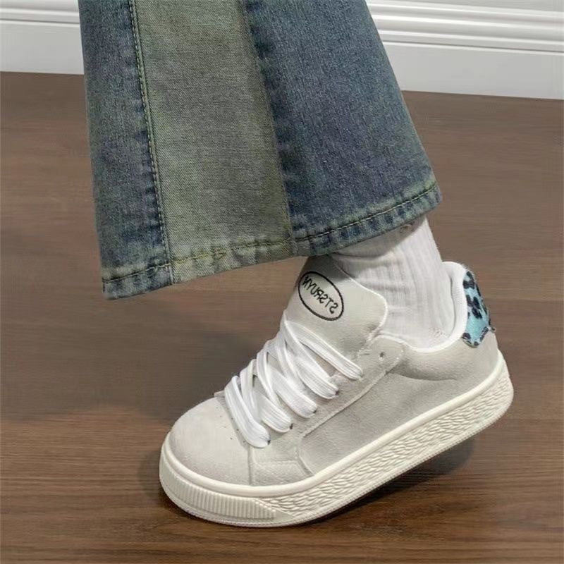 Damen Modische Sneakers mit weichem Obermaterial und rutschfester Sohle EB