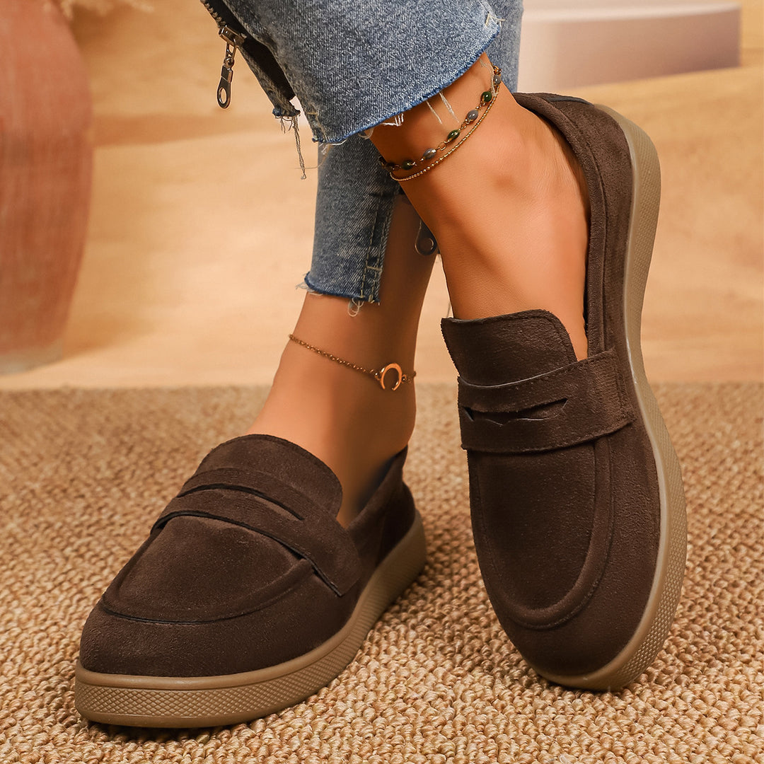 Damen Mokassinsocken mit weichem Wildleder und ergonomischem Fußbett EB