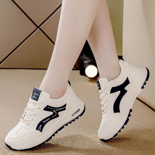Damen leichte und sportliche Sneaker mit dämpfender Sohle EB
