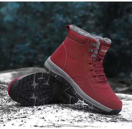 Damen gefütterte Winterstiefel mit rutschfester Profilsohle EB